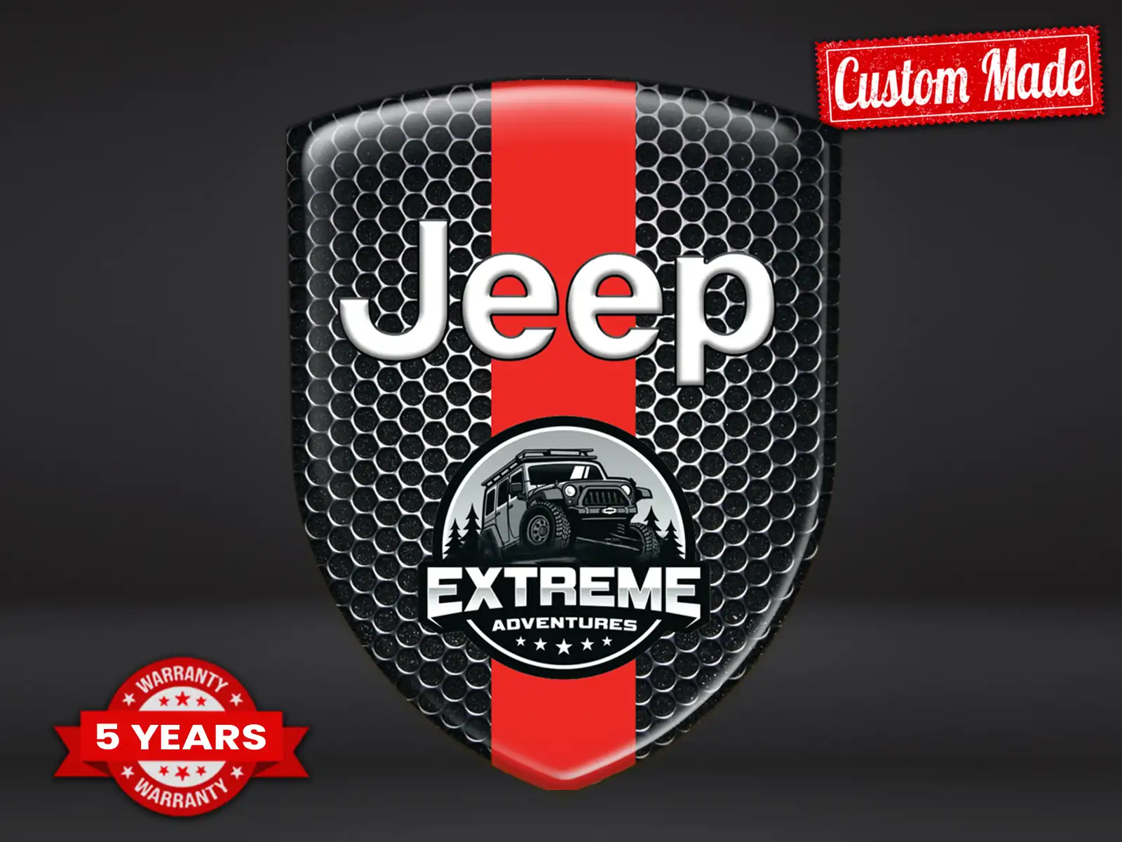 Jeep Domed Sticker Max Resilient Elegant Pro Performance